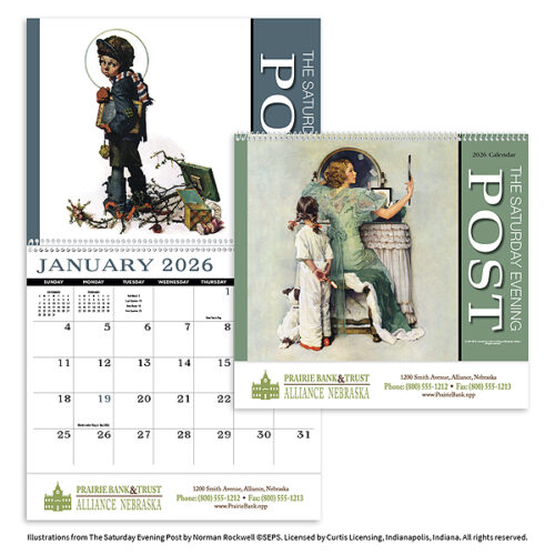 Saturday Evening Post Spiral Appointment Calendar