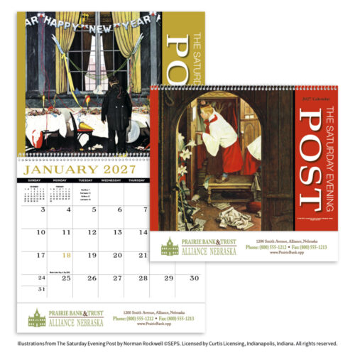 Saturday Evening Post Spiral Appointment Calendar