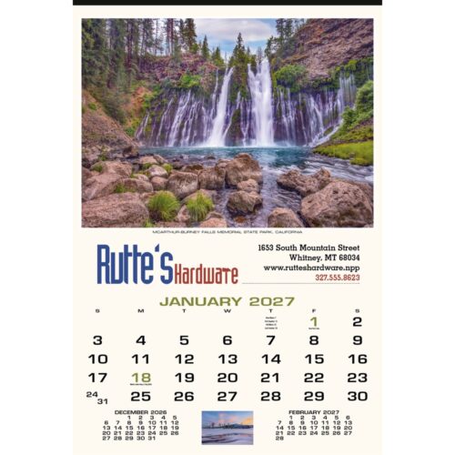 Scenic America Executive Large Wall Calendar