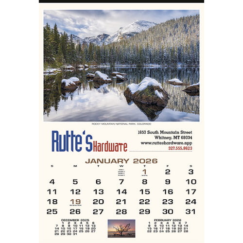 Scenic America Executive Large Wall Calendar