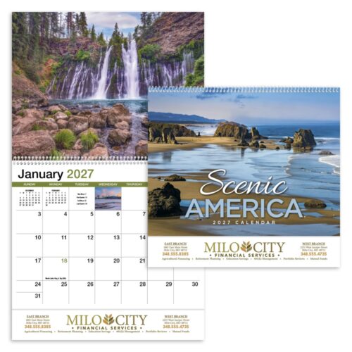 Scenic America Spiral Appointment Calendar