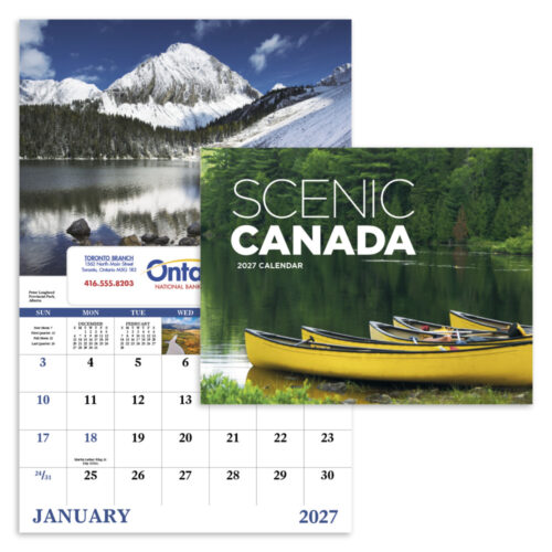 Scenic Canada 13 Month Window Calendar