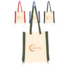 Side Stripes Cotton Tote Bags