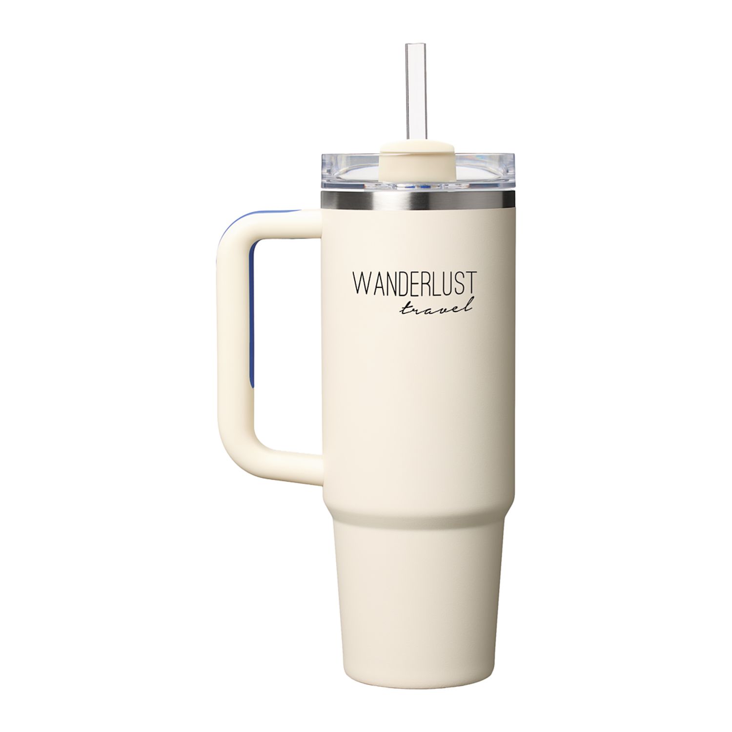 Stanley Quencher H2O FlowState Tumbler 30 oz - cream with royal accent