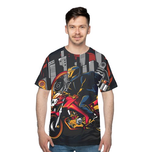 Stretch Personalized Dye Sublimated Crew Neck T-Shirt