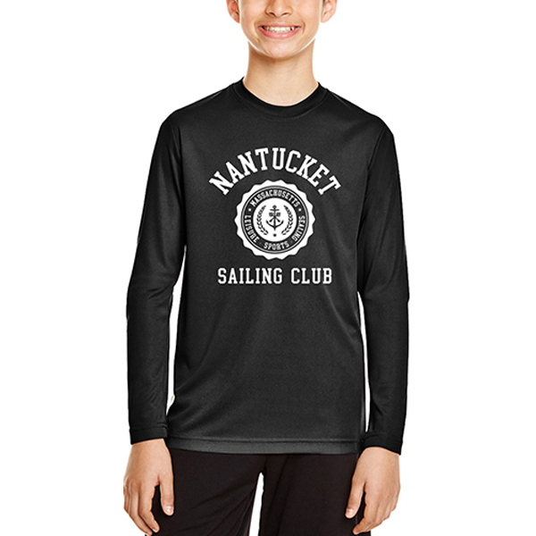 Team365YouthZonePerformanceLongSleeveShirts-Black