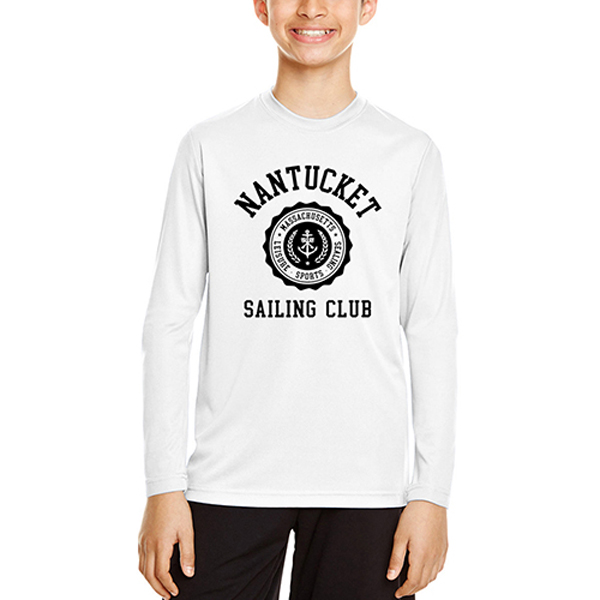 Team365YouthZonePerformanceLongSleeveShirts-White