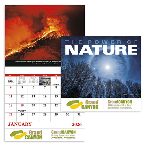 The Power of Nature 13 Month Stapled Calendar