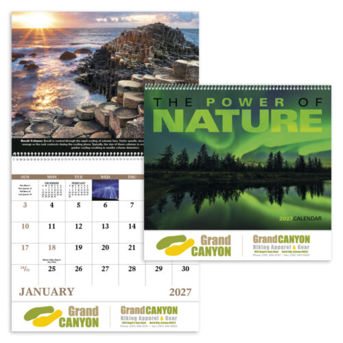 The Power of Nature 13 Month Spiral Calendar