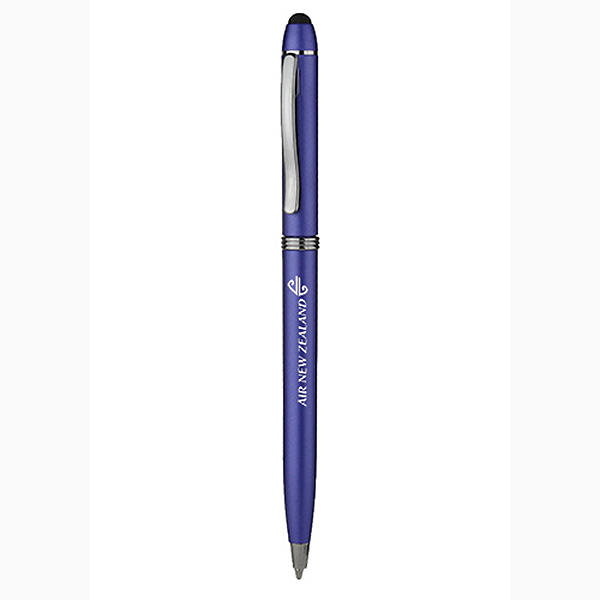 Twist Action Plastic Stylus Pens_Blue