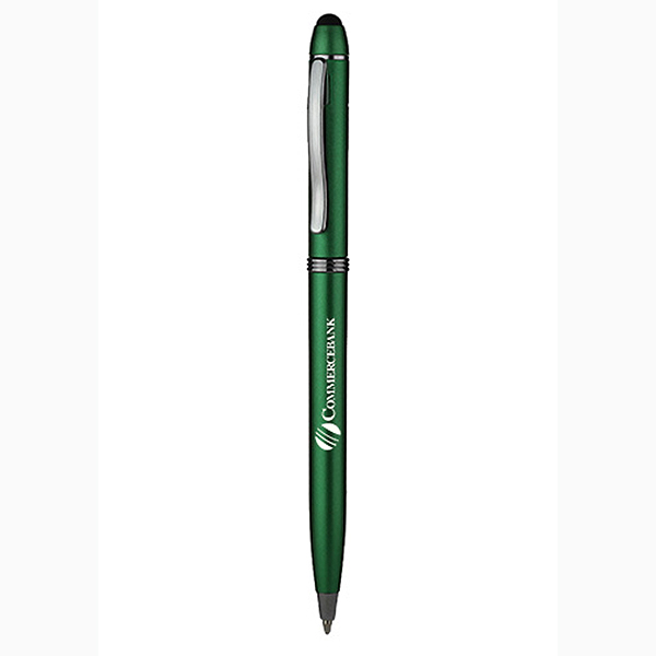 Twist Action Plastic Stylus Pens_Green
