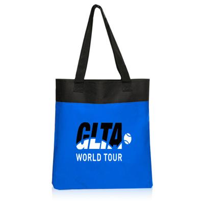 Two Tone Deluxe Tote Bags_Blue