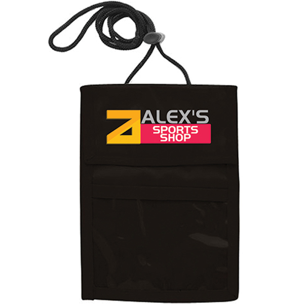 TwoPocketFlapNeckWallet-Black