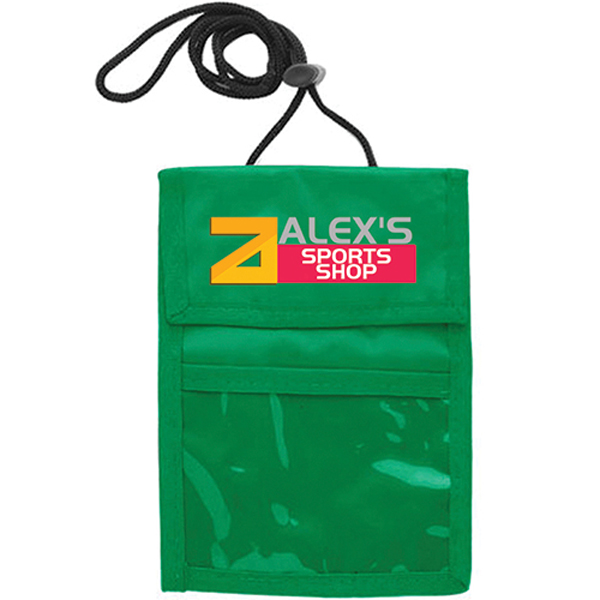 TwoPocketFlapNeckWallet-Green