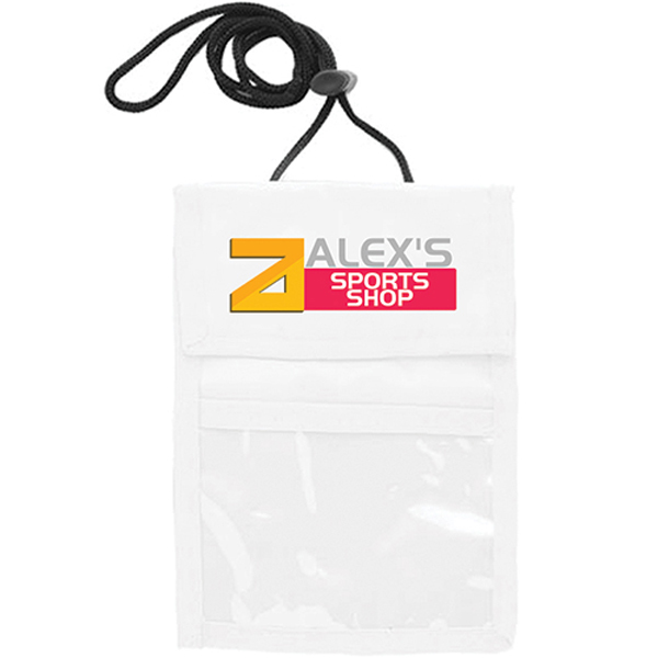 TwoPocketFlapNeckWallet-White