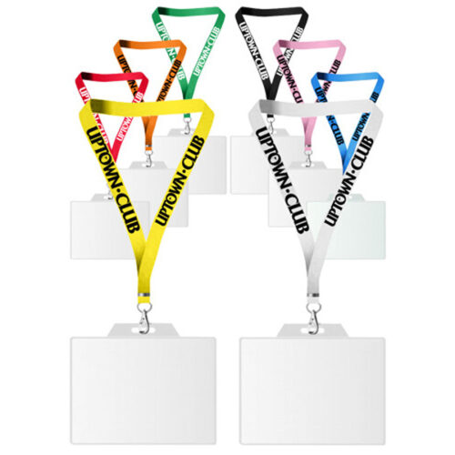 USA Made Dye-Sub Lanyard with Badge Holder