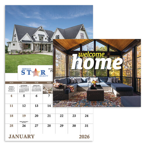 Welcome Home 13 Month Window Calendar