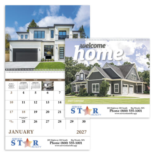 Welcome Home 13 Month Spiral Calendar