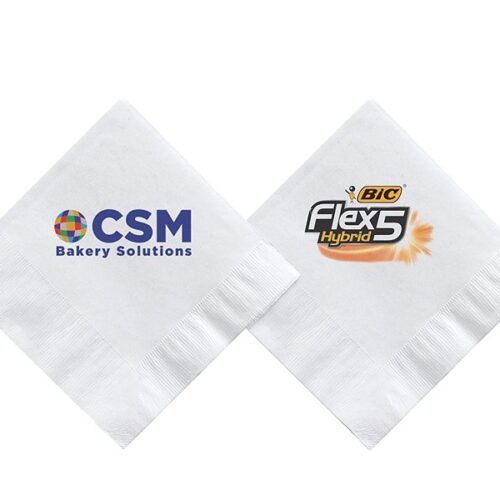6-3/4" White Full Color Digital Luncheon Napkin