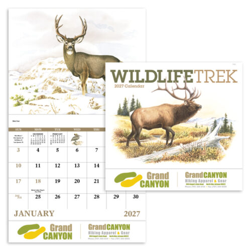 Wildlife Trek 13 Month Stapled Calendar
