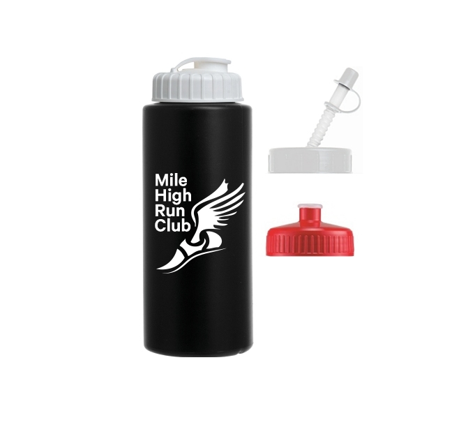 Translucent 20 oz Surf Bottle-Push Pull Lid