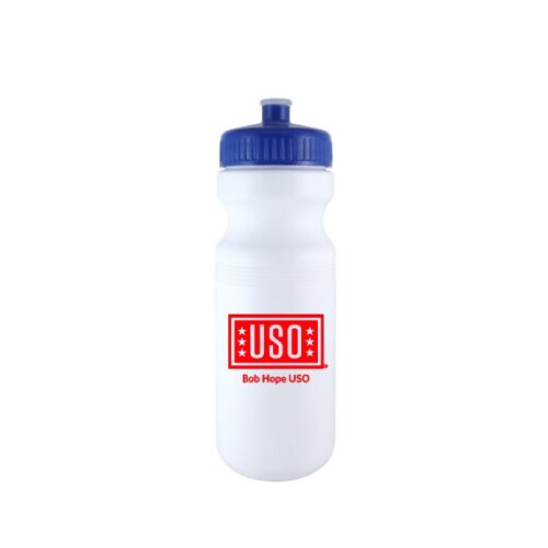 24 oz White Sports Bottle