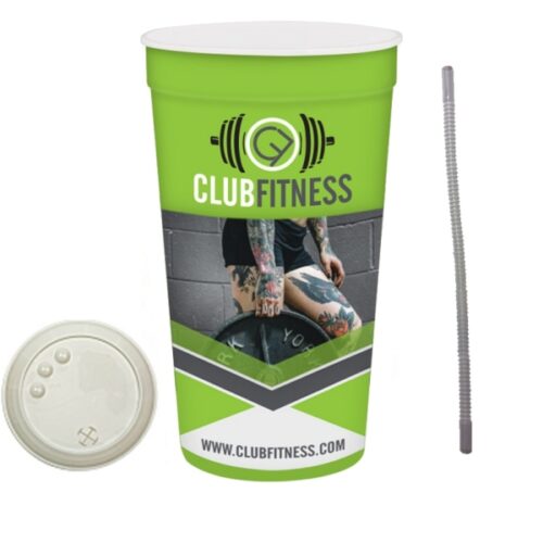 32 oz Digital Color Full Coverage Stadium Cup